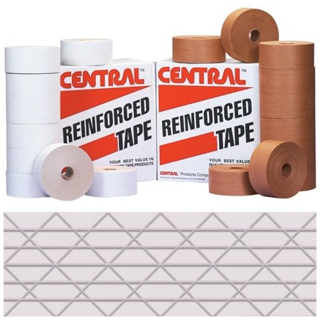 Bsc Preferred 72mm x 450' White Central 240 Reinforced Tape, 10PK T907240W
